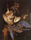Willem van Aelst Still Life with Hunting Equipment painting